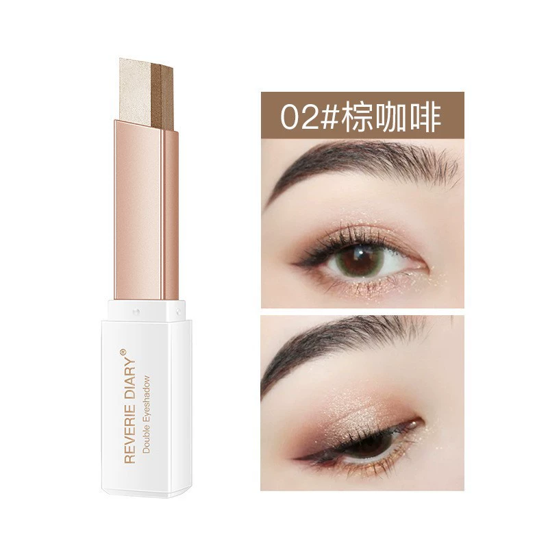 Makeup primer, two-color cosmetic eye shadow, no smudge