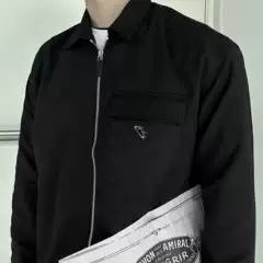 2024 Early Spring Luxury Trend Original Label P Brand Triangle Iron Logo Pocket Woven Zipper Jacket Coat