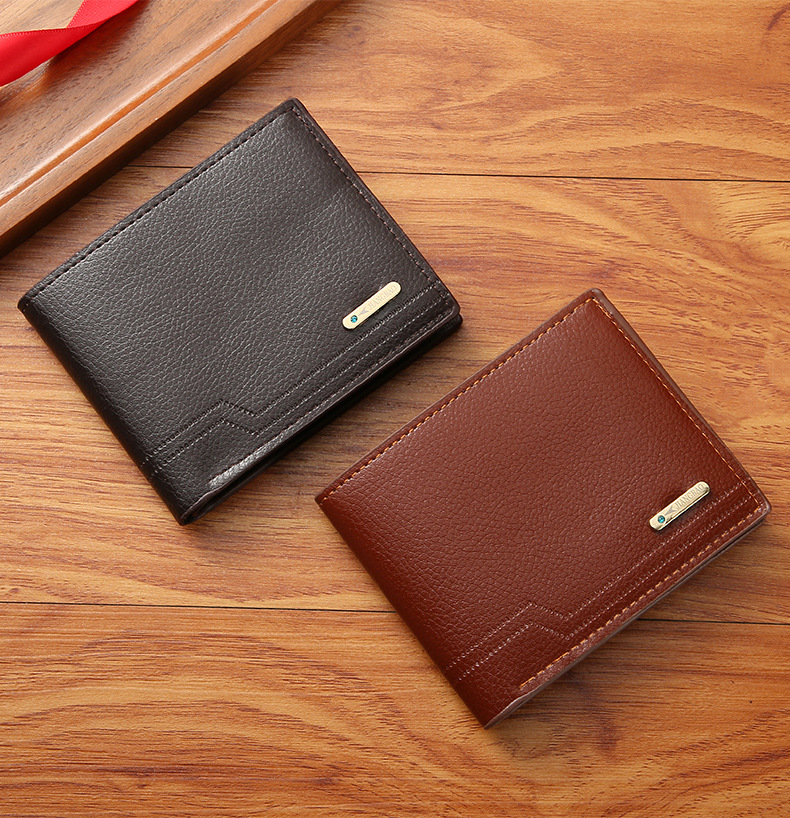 Men's Solid Color Pu Leather Open Wallets display picture 11
