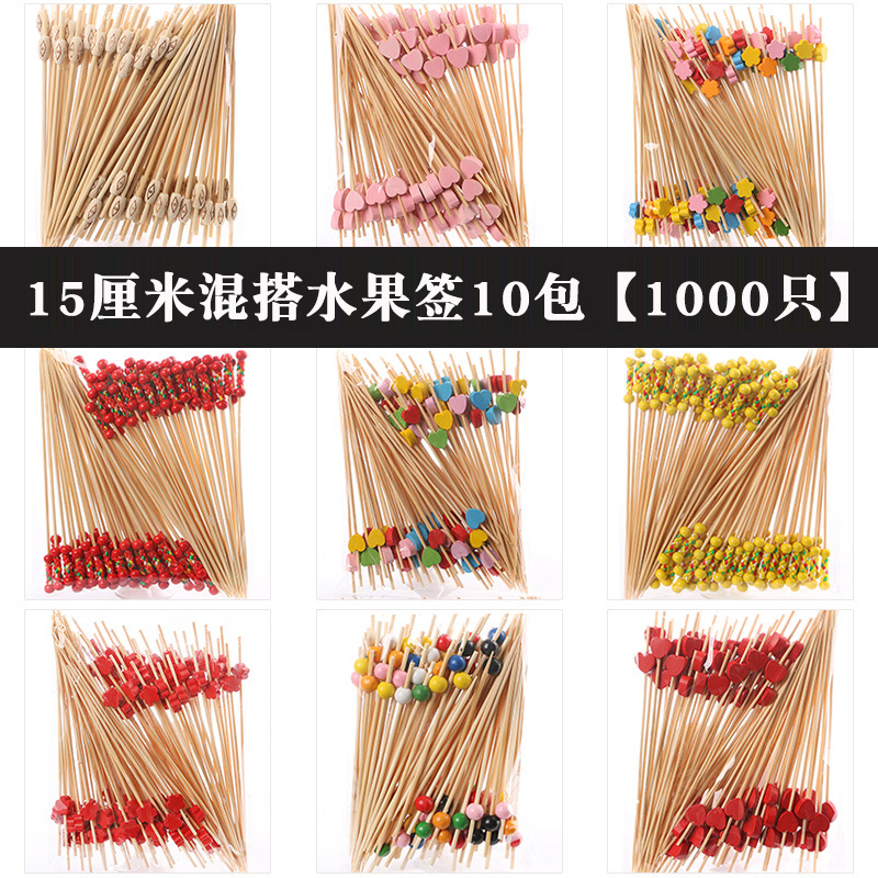 Fruit stick desechable flor stick