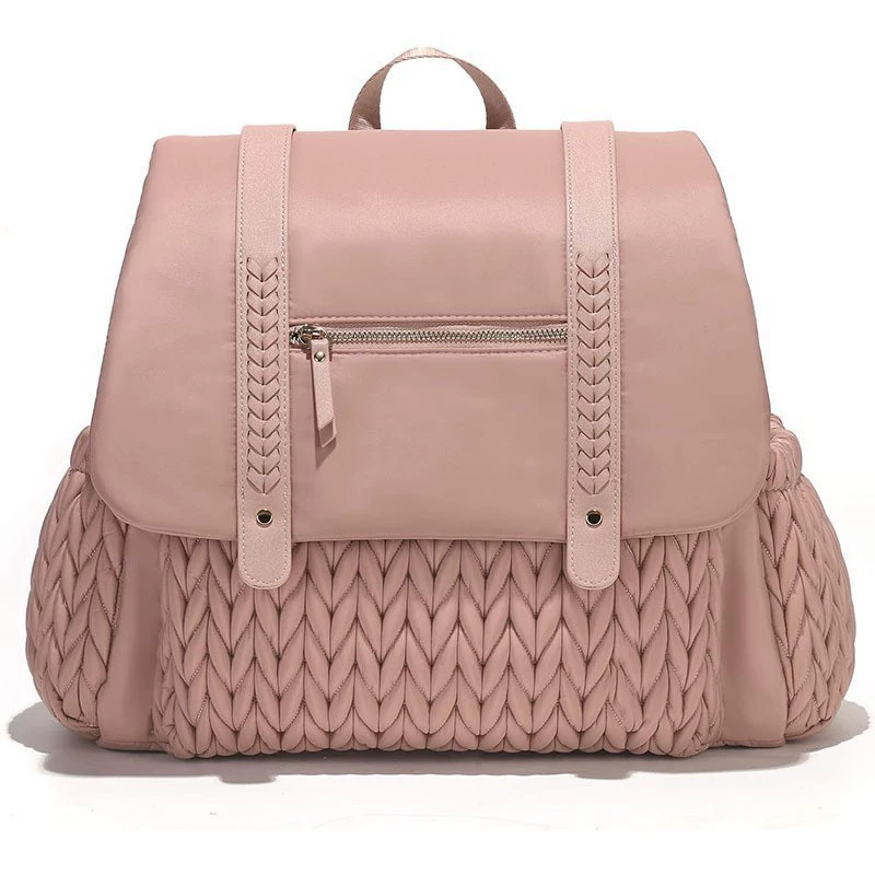 Готовая стеганая сумка для мамы с вышивкой на плечо, большая вместительная модная портативная сумка для мамы, термоизоляционная водонепроницаемая сумка для подгузников для путешествий на открытом воздухе