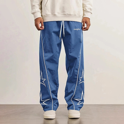 [Exclusive Edition] Men's Summer Thin Loose Straight Leg New Wide Leg Sports Pants Summer Wholesale