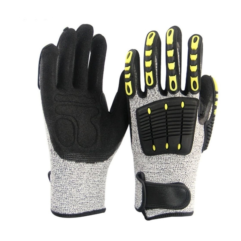 Guantes anti-corte de nivel 5 HPPE anti-mordedura y anti-puñalada matanza EN388 PU mate para matar peces guantes de protección laboral image 31