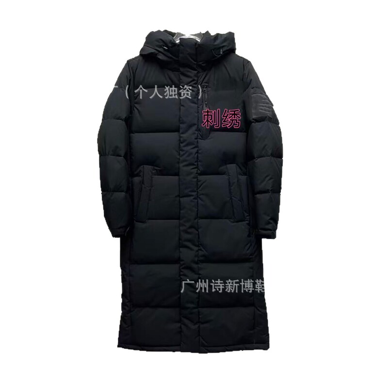 韩版北脸长款过膝男女羽绒服防寒保暖白鸭绒运动加厚外套面包服|undefined
