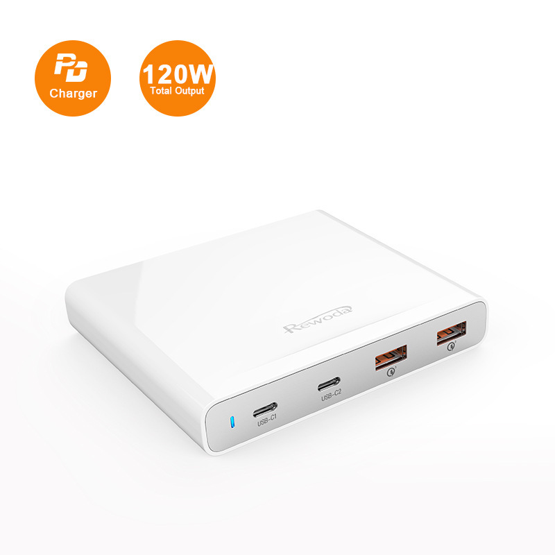 120W mobile phone charger head multi-port fast charging pd charging head power Notebook