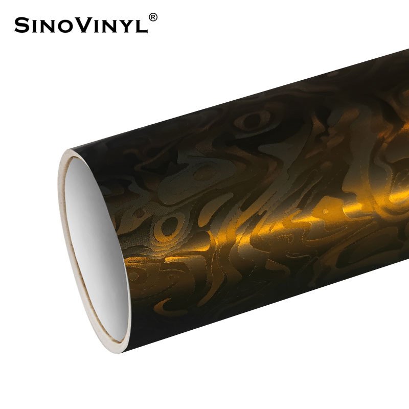 PET de alta definición galvanizado cosmic estriado de fibra de carbono espejo retrovisor decoración pegatinas de película de cambio de color de automóvil pegatinas de película de cuerpo