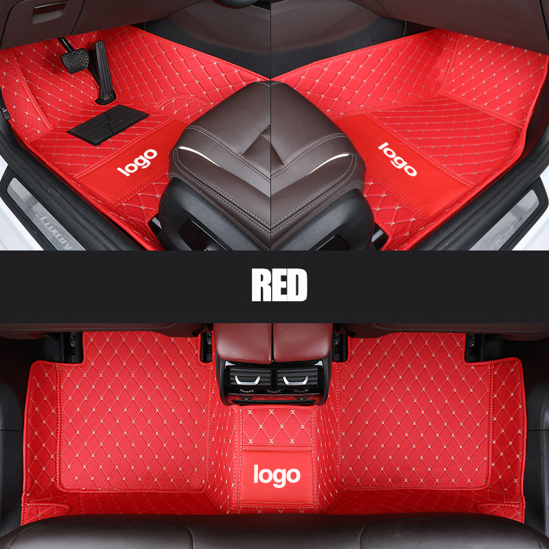 Cross-Border Leather Full-Coverage Car Floor Mats, Wear-Resistant and Easy to Care For, Car Floor Mats from the Source Factory, Dropshipping Available