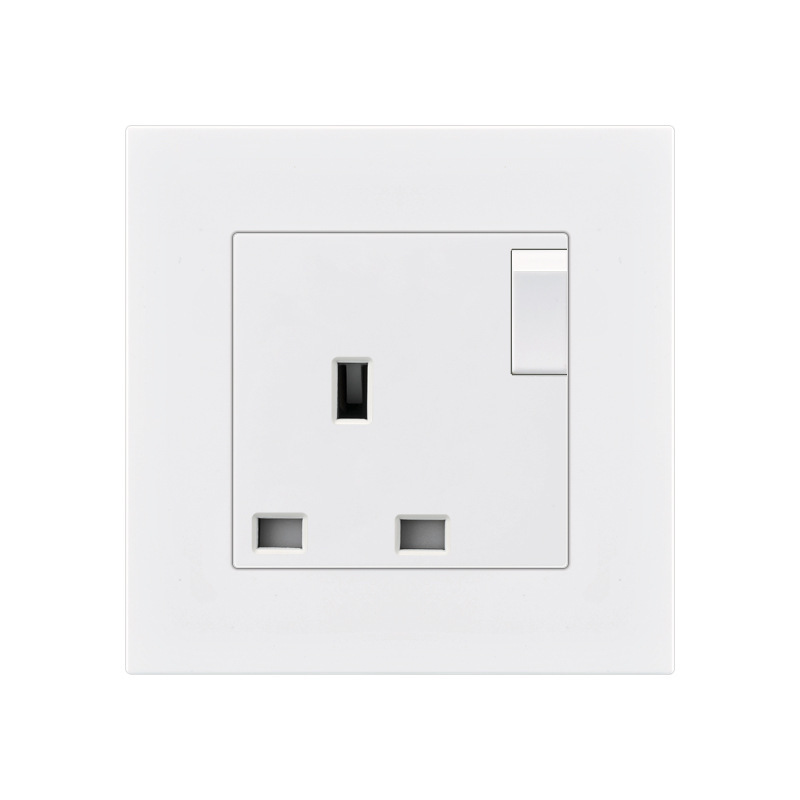 13A开关插座英式英标英标港版86型电源插座面板香港英规英国BS