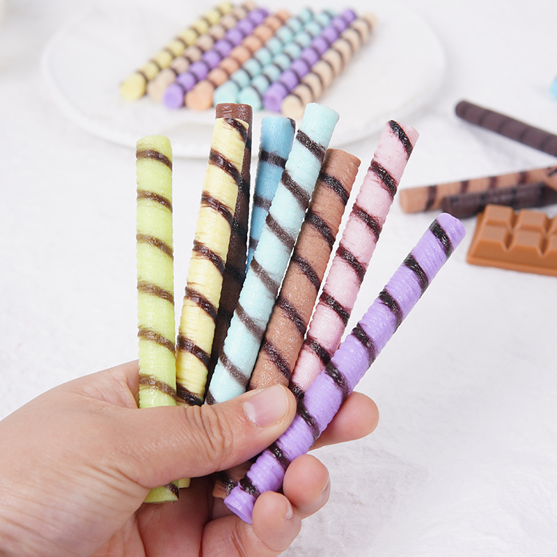 PVC擬似ねじチョコレート棒威化ビスケット棒DIY手作りデザートケーキチーズ棒装飾部品|undefined