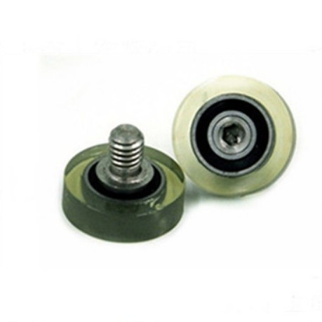 608包胶轴承聚氨脂PU轮滚轮带轴柱螺杆626滑轮UMBH导轮工业级耐用