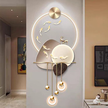 高级感玄关亚克力LED灯壁画时来运转客厅装饰画电视背景墙格挂画