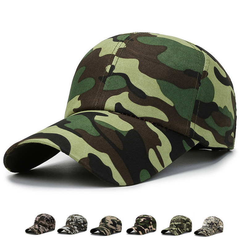School Military Training Outdoor Camouflage Baseball Cap Spring and Autumn Outdoor Mountaineering Travel Camouflage Hat Labor Protection Cap