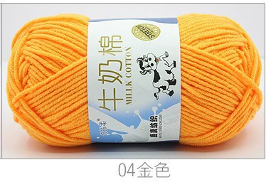 Gold #4*16S*Normal*5*Xinjiang long-staple cotton 80% milk fiber 20%