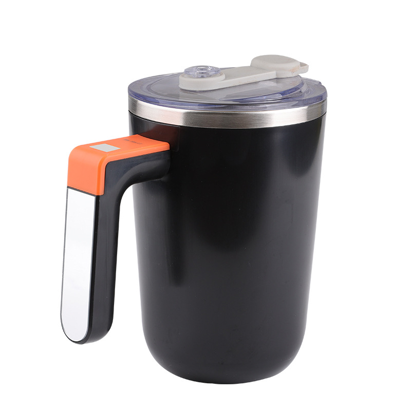 Taza de mezcla de calentamiento de temperatura constante retro taza de mezcla de café eléctrica batería incorporada taza de mezcla magnética de acero inoxidable 304