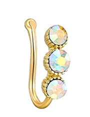 Anello senza piercing per uomo e donna, stile europeo, americano, africano, transfrontaliero, alla moda, a forma di U._voghion.com