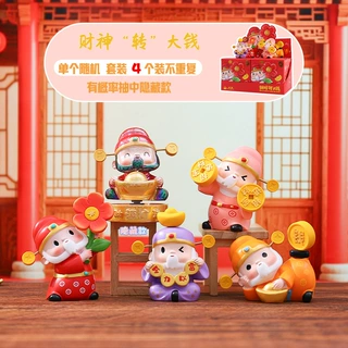 新品好寓意財神“转”大钱盲盒创意招財摆件桌面装饰品小礼物批发