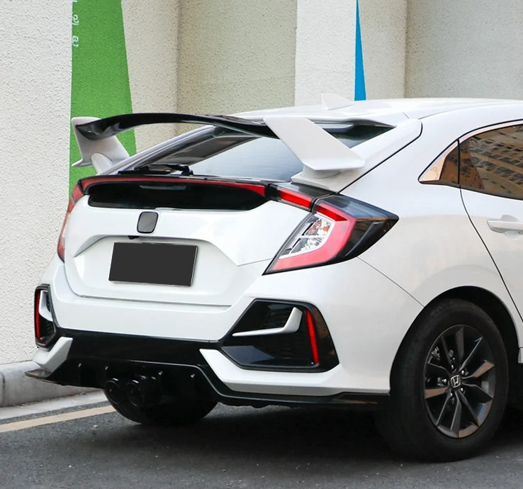 Suitable for 2016-2021 Honda Civic Tenth Generation Fk 0.35kg Hatchback Car with Modified Large Rear Wing in Typer Style