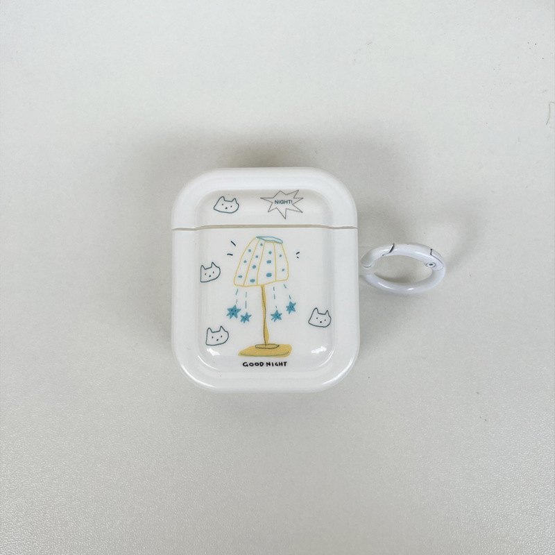 Líneas de estrellas coreanas para gatitos Airpods nueva funda protectora airpods 1/2 lámpara de mesa Pro2 pareja