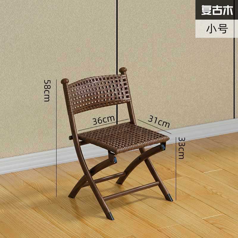 Sillas plegables de balcón casera sillas de caña de plástico respaldo sillas pequeñas sillas al aire libre solo mazza taburetes sillas de comedor