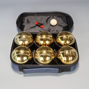 Cross -Borderder Foreign Trade Cross -Worn Iron Ball Chrome Plitanium Rolling Ball Game Competition Set Three Set из шести наборов из восьми травяной земли