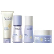 袋鼠妈妈青少年护肤发光套装男孩女孩青春期洗面奶乳液爽肤水面霜