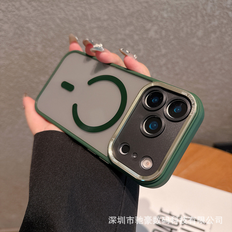 鹰眼磁吸适用iPhone17promax精孔防摔手机壳苹果16金属镜头PC套15|undefined
