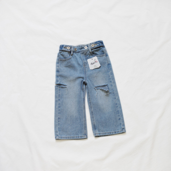 summer Japanese retro children's jeans