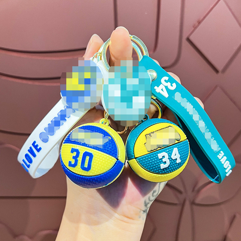 Estrella Baloncesto llavero Kobe Curry James Owen mochila estudiante colgante recuerdo moda pequeño regalo