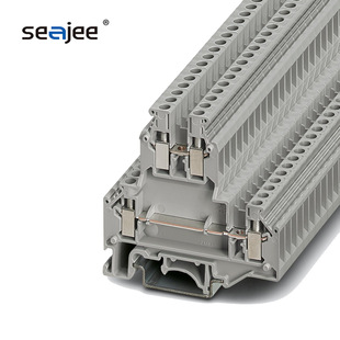 Factory Direct sales UKKB5 double-layer guide rail terminal UKKB5 double-layer pure copper terminal 4mm square meters