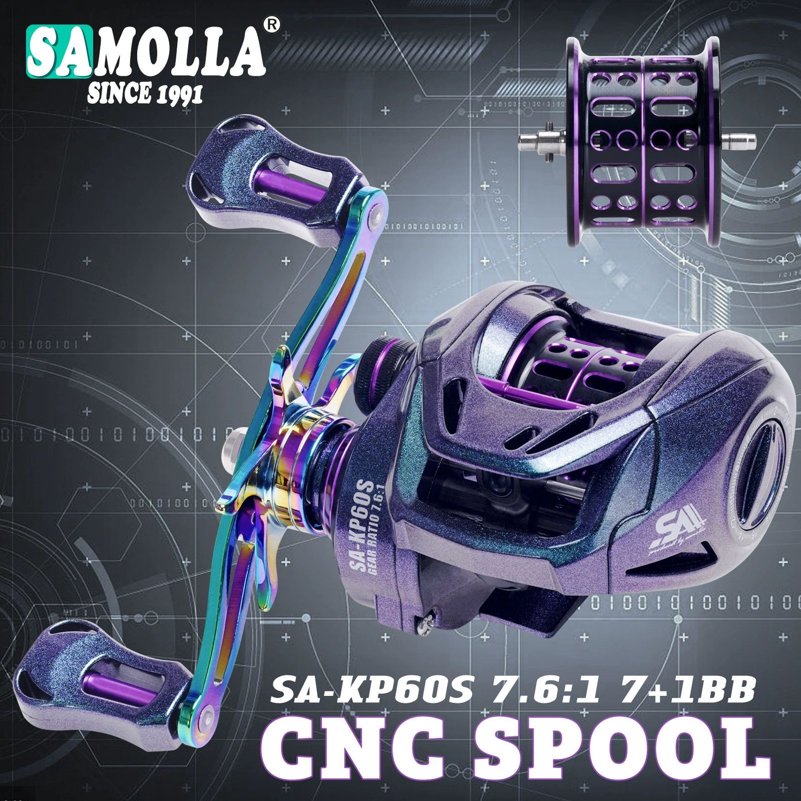2025 новый SAMOLLA сигнализация сброса воды капли микро-стерильная линия морской рыбалки ручей рыболовное колесо мелкая линия LP6