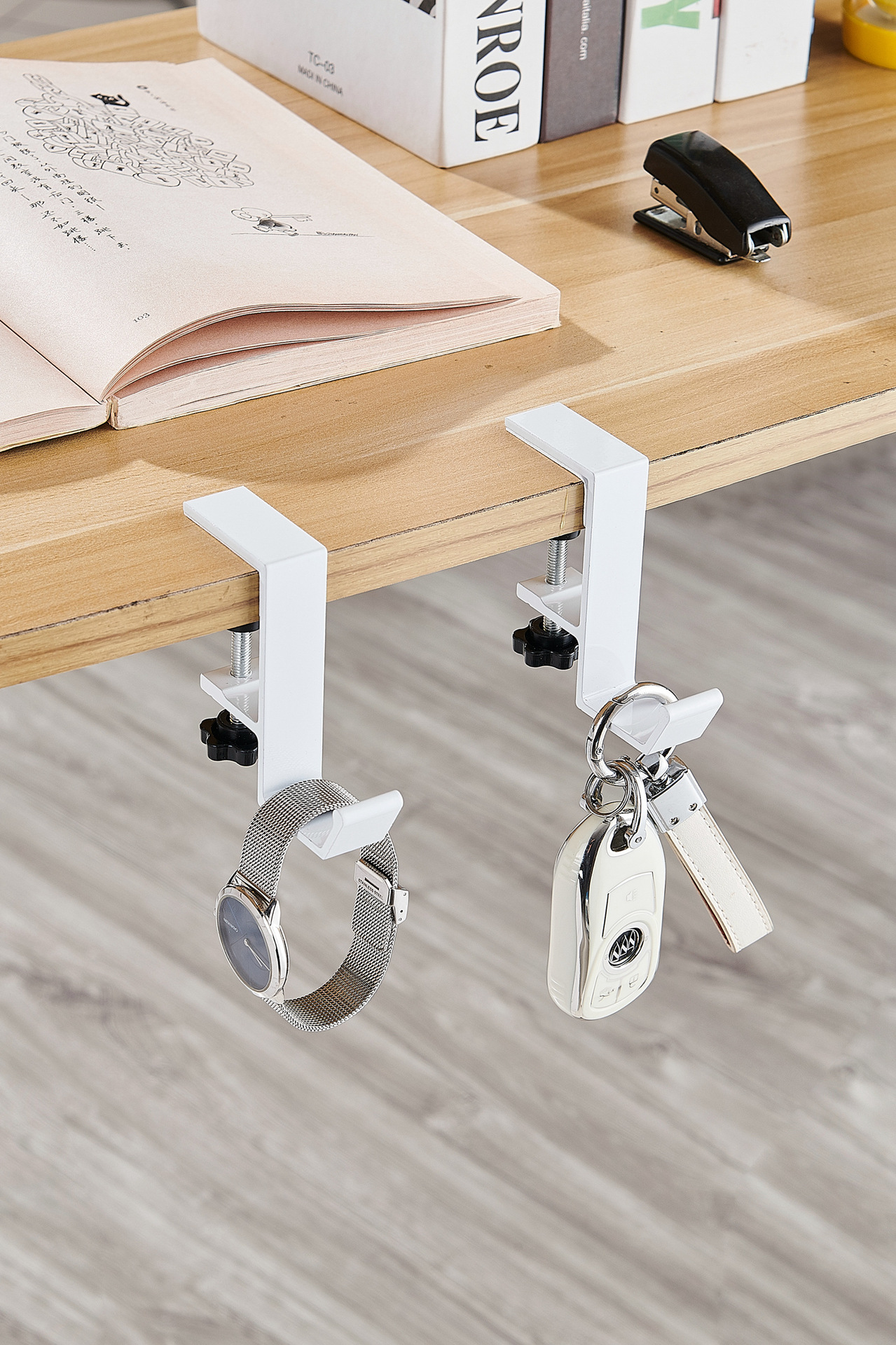 桌边挂钩:调节固定款单钩