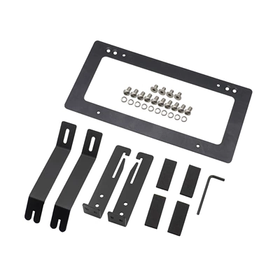 Without Punching Tesla Front Plate, License plate holder/license plate holder
