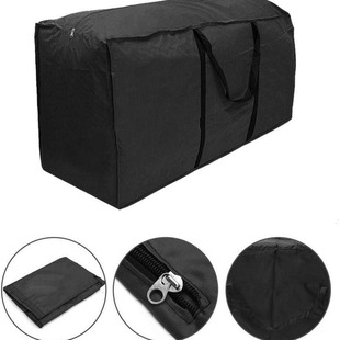Cross-border Hot Sale Home 210D Oxford Cloth Outdoor Furniture Cushion Storage Bag Christmas Tree Storage Bag Black