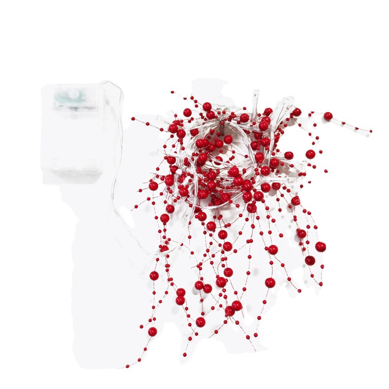 Cadena de luz de cadena de perlas LED cadena luz Amazon caliente interior decorativo Luz de hadas LUZ DE Navidad luz decorativa