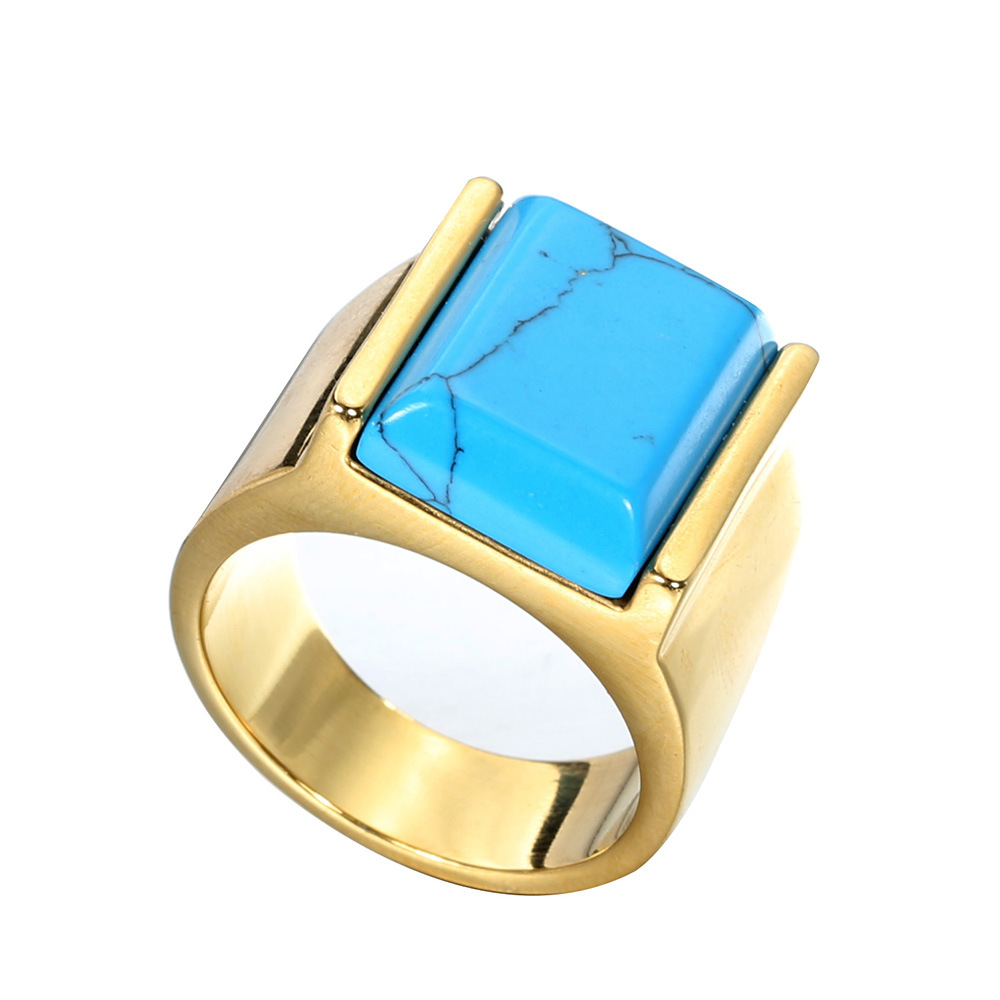 1 Piece Quantity Vintage Style Streetwear Geometric 304 Stainless Steel Men's Rings Men Band Rings