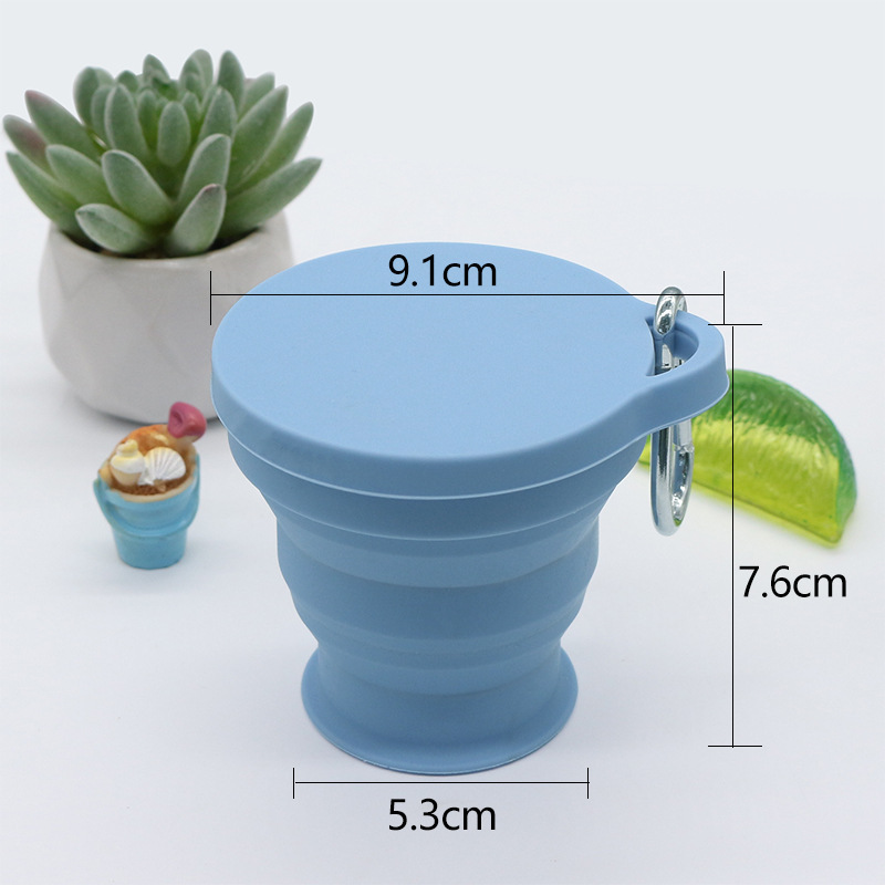 Nuevo 180ml taza de agua plegable silicona garra de gato taza de enjuague retráctil turismo monocromático taza de agua plegable portátil taza