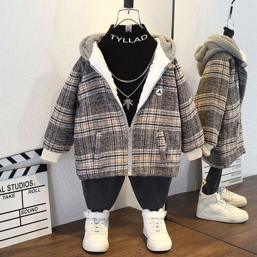 Girls winter velvet jacket  new autumn and winter style jacket thickened winter clothing children's jacket cotton