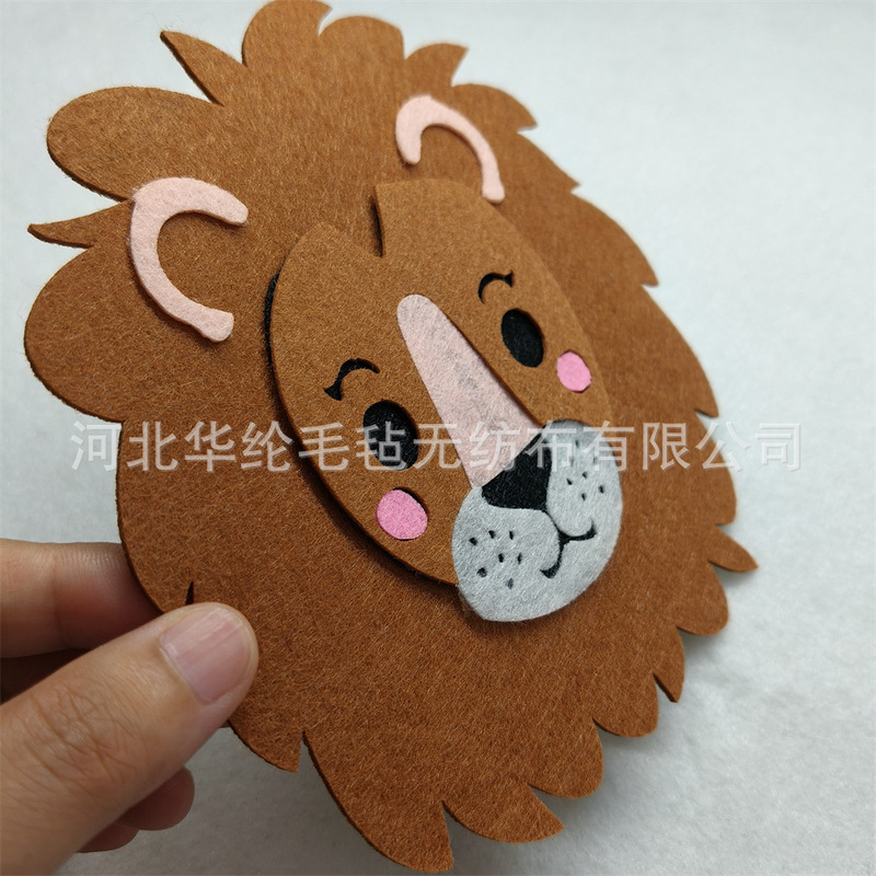 Felt Kidsren's Early Education Touch Animal Toys Cross-Border Stereo Felt Custom Pattern DIY Handmade Toddler Set