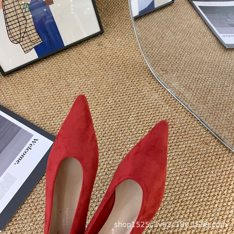 2025 春と秋のフレンチスタイルのハイエンド気質ニッチヒョウ柄厚いヒールローヒールシングルシューズ婦人靴ポインテッドトゥメリージェーン|undefined