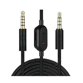 严选 适用罗技GPRO X G233 G433 游戏耳机线调音对录线 2M编织线