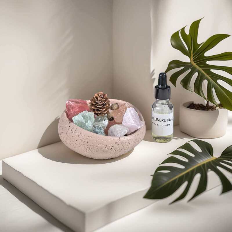 High-Quality Texture Fire-Free Diffuser Crystal Essential Oil Aromatherapy Container Gift Box Gift Indoor Home Bedroom Hand Gift