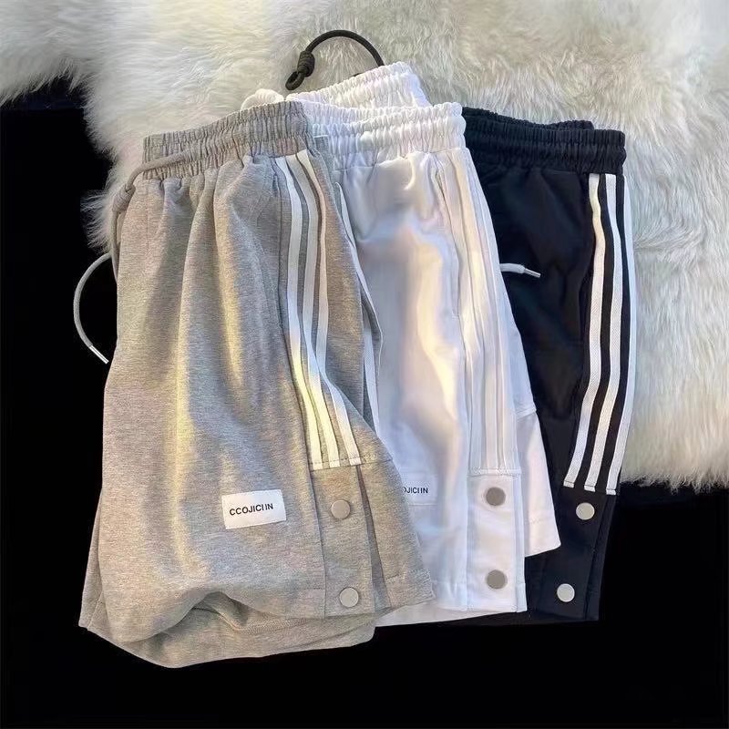 Sports Button-Down Shorts for Men Cityboy Summer Casual Training Wide-Leg Five-Point Pants Hiphop Couple Beach Pants Sports Button-Down Shorts for Men Cityboy Summer Casual Training Wide-Leg Five-Point Pants Hiphop Couple Beach Pants
