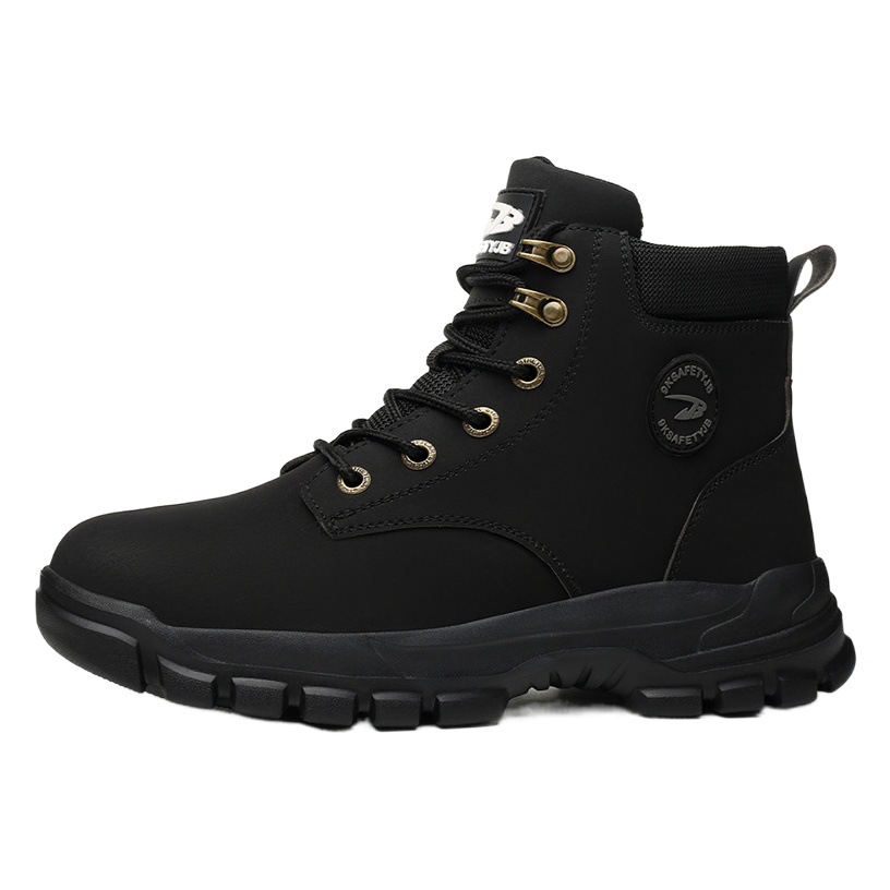 Calzado de protección laboral transfronteriza, zapatos de trabajo impermeables, impermeables, resistentes al desgaste y antideslizantes, zapatos de punta de acero, calzado de seguridad, botas cargo para cuatro estaciones