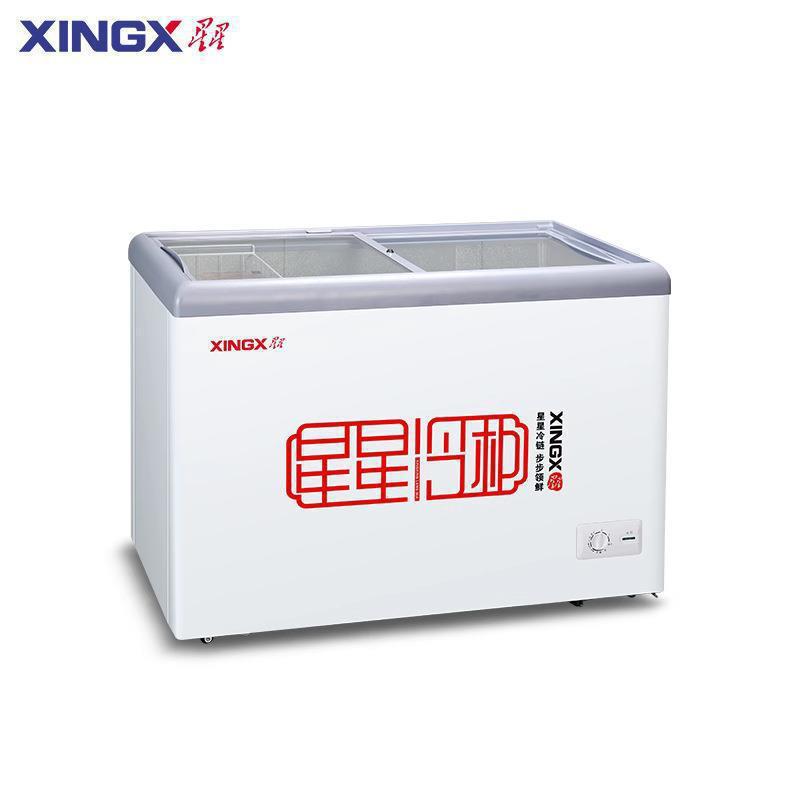 Xingx Star Sd/Sc-253B Flat Transparent Sliding Glass Door Commercial Large-Capacity Single-Temperature Display Freezer