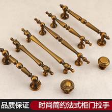 古铜色新中式橱柜拉手加长法式实心衣柜门抽屉家具玄关门小拉手