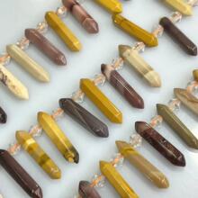 ��Ȼ���Sʯ6X25MM�����p������A���ʹ�����Ȼʯ��� Stone Beads