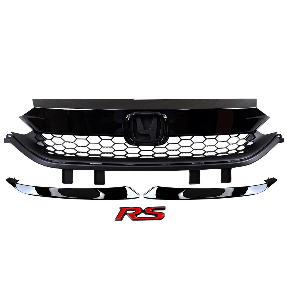 Aplicable a Honda 20 - 21 nuevo modelo de Fan RS delantero conjunto de red central, parrilla de cara delantera, red de ventilación de panal