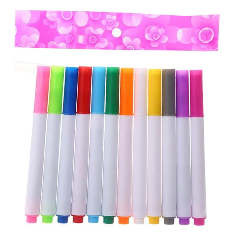 Pluma fluorescente estudiante fábrica al por mayor Oficina color pluma clave marcado acuarela pluma LED luz tablero pluma líquido tiza