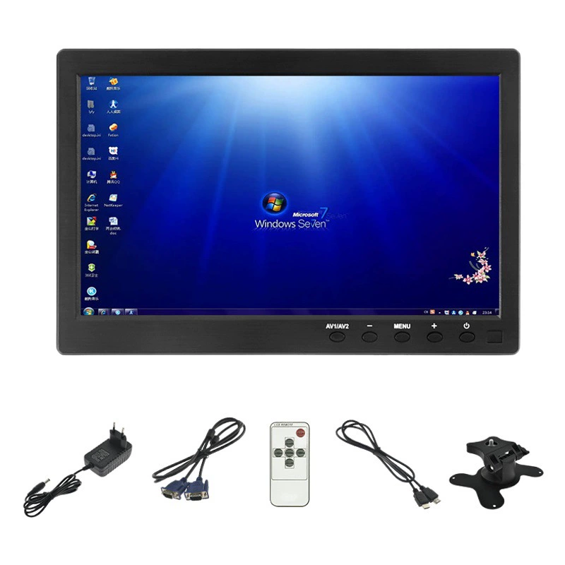 10.1inch автомобильный дисплей VGA/HDMI/BNC, обратное изображение, компьютер, экран мониторинга грузовика высокой четкости, навигатор