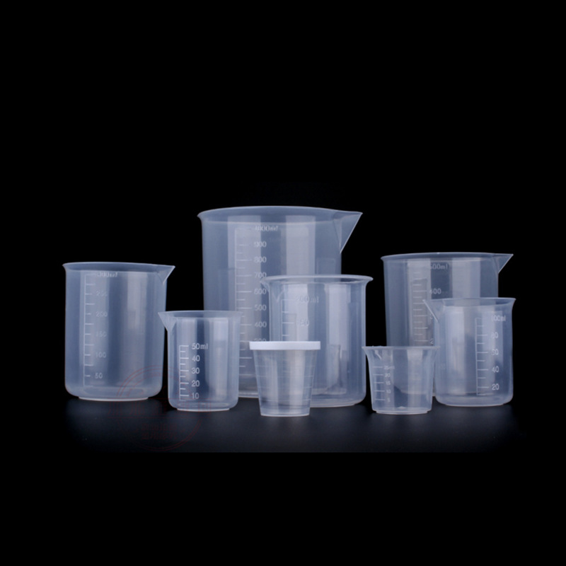 塑料烧杯PE20ml30ml100ml1235000ml加厚刻度小量杯量筒玻璃PP毫升